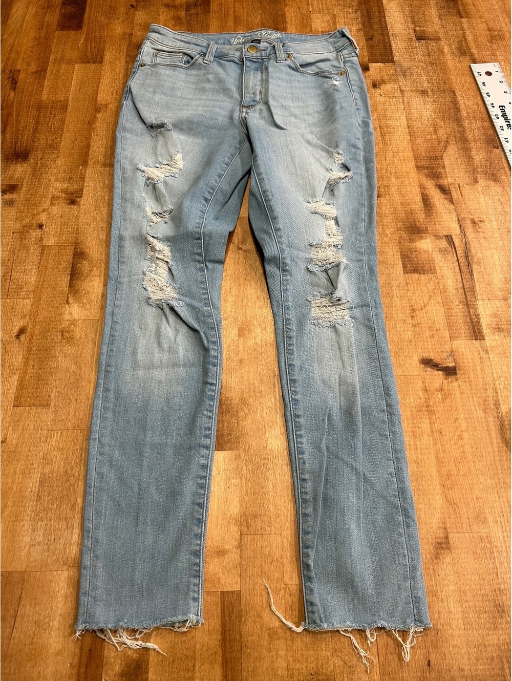 Van Heusen Light Blue Distressed Skinny Jeans